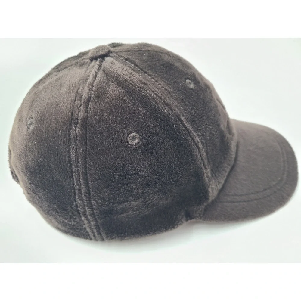 Jordan Craig Fuzzy Adjustable Hat Cap Baseball Casual Script Dad Men Women Brown